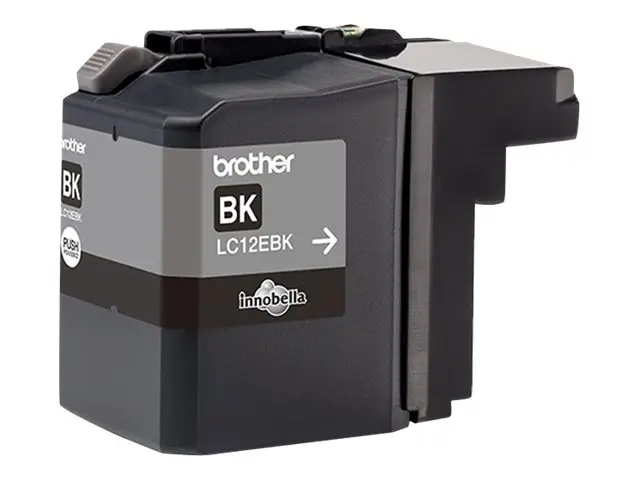 Brother LC12EBK - XL Capacity - svart - original - blekkpatron - f...