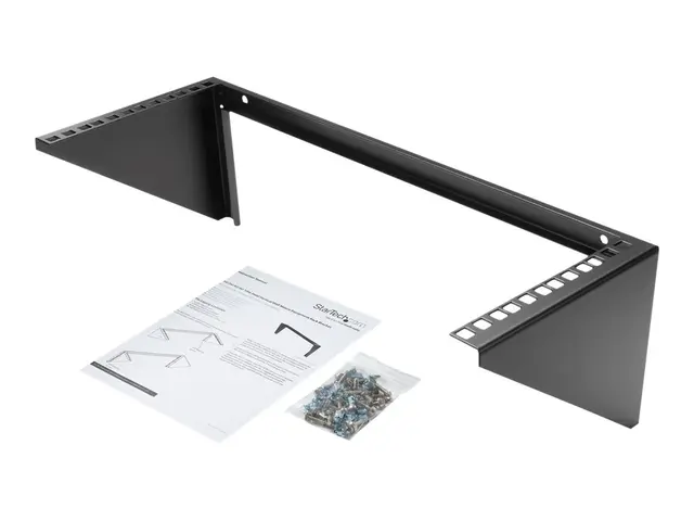 Startech 4U Wall Mount Patch Panel Bracket - 19 inch Steel Vertica...