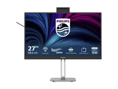 Philips 27B2U4601H - 4000 Series - LED-skjerm 27" - 2560 x 1440 QHD @ 120 Hz - IPS - 1500:1 - HDMI, DisplayPort, USB-C - høyttalere - sølv, koksgrå