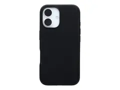 OtterBox Symmetry Series - Baksidedeksel for mobiltelefon MagSafe-samsvar - svart - for Apple iPhone 16