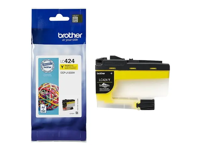 Brother LC424Y - Gul - original - blekkpatron - for Brother DCP-J1...