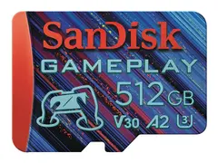 SanDisk GamePlay - Flashminnekort - 512 GB A2 / Video Class V30 / UHS-I U3 - microSDXC UHS-I
