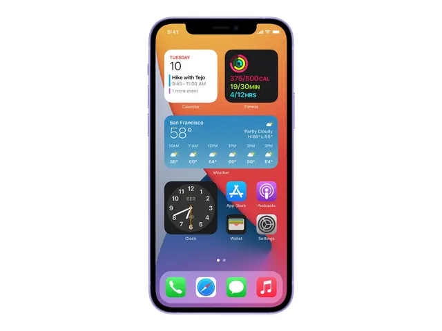2nd-B iPhone 12 64 Purple B-grade - Brukt 2 års garanti Grade B: T...