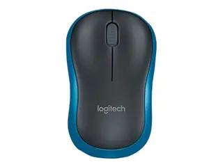Logitech M185 - Mus - optisk - trådløs - 2.4 GHz USB trådløs mottaker - blå