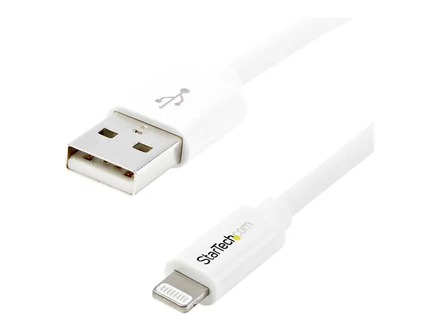 StarTech.com 2m (6ft) Long White Apple 8-pin Lightning Connector t...