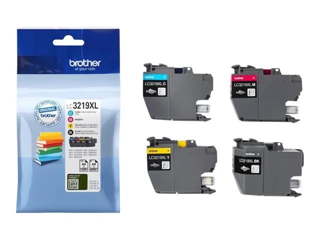 Brother LC3219XL Value Pack - 4-pack XL svart, gul, cyan, magenta ...