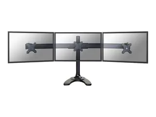 Neomounts FPMA-D700DD3 - Stativ - for 3 LCD-skjermer svart - skjermstørrelse: 10"-27" - skrivebordsstativ, malje, skrivebordsmonterbar