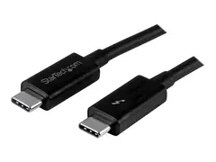 StarTech.com 1m (3.3ft) Thunderbolt 3 Cable, 20Gbps, 100W PD, 4K Video, Thunderbolt-Certified, Compatible w/ TB4/USB 3.2/DisplayPort Thunderbolt-kabel - 24 pin USB-C til 24 pin USB-C - 1 m