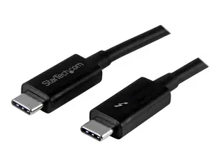 StarTech.com 1m (3.3ft) Thunderbolt 3 Cable, 20Gbps, 100W PD, 4K Video, Thunderbolt-Certified, Compatible w/ TB4/USB 3.2/DisplayPort Thunderbolt-kabel - 24 pin USB-C til 24 pin USB-C - 1 m