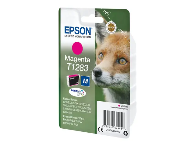 Epson T1283 - M-størrelse - magenta - original - blære med RF/lyd-...