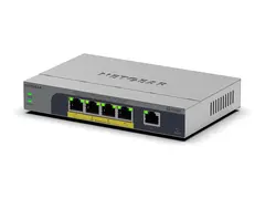 NETGEAR Easy Smart GS105EP - Switch - L3 smart - 1 x 10/100/1000 + 4 x 10/100/1000 (PoE+) - stasjonær, veggmonterbar - PoE+ (63 W)