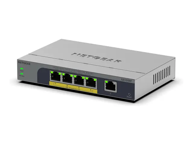 NETGEAR Easy Smart GS105EP - Switch L3 smart 1 x 10/100/1000 + 4 (...