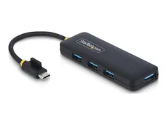StarTech.com 4-Port USB-C Hub, 5Gbps, USB-C to 4x USB-A, Bus Powered Hub - 4 x USB 3.2 Gen 1 - stasjon&#230;r