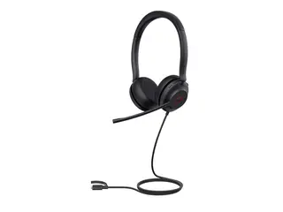 Yealink UH35 Dual - Hodesett - on-ear - kablet USB-A, USB-C - svart - Certified for Microsoft Teams