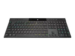 CORSAIR Gaming K100 AIR RGB - Tastatur - Ultra-Thin backlit - trådløs - USB, 2.4 GHz, Bluetooth 4.2 - Nordisk - tastsvitsj: CHERRY MX Ultra Low Profile Tactile