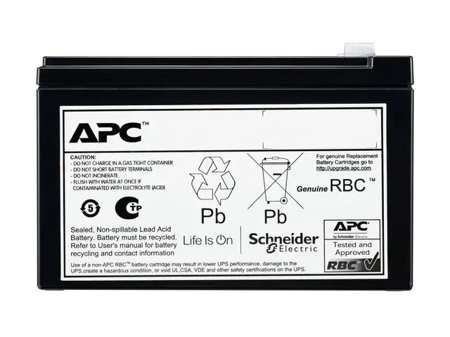 APC - UPS-batteri 6 x batteri ventilregulert blysyre (VRLA) 9 Ah 0U