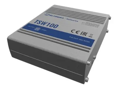 Teltonika TSW100 - Switch - ikke-styrt - 5 x 10/100/1000 (1 PoE) -...