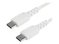 STARTECH.COM 2m 6ft USB-C Cable - Durable USB 2.0 Type C Cord - Data &amp; Ch