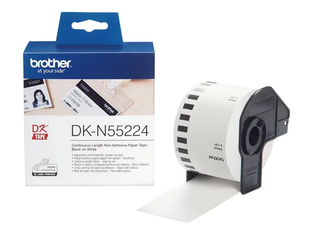 Brother DKN55224 - Papir - svart på hvitt - Rull (5,4 cm x 30,5 m)...