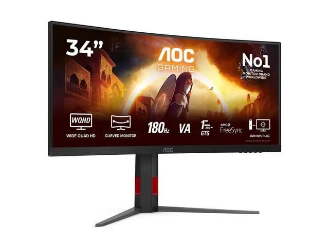 AOC Gaming CU34G4 - LED-skjerm gaming kurvet 34" 3440 x 1440 UWQHD...