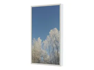HI-ND EASY - Monteringssett (hylster) - portrett for digitalsignerings-LCD-panel - metall - hvit, RAL 9003 - skjermst&#248;rrelse: 24&quot; - veggmonterbar - for Samsung QB24R