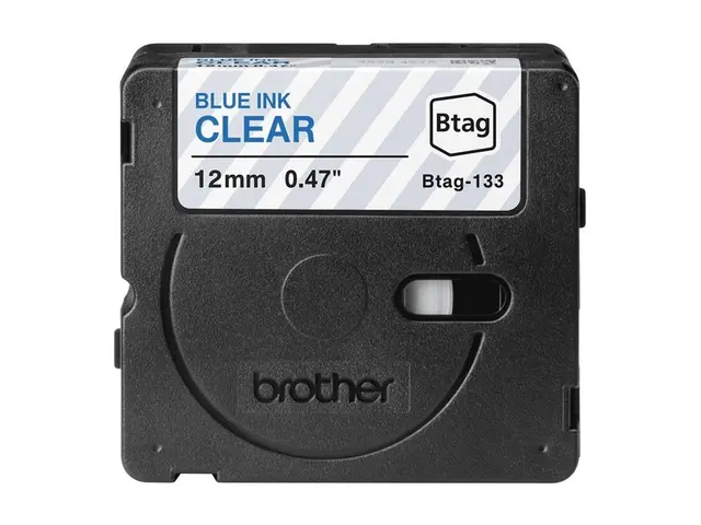 Brother BTAG-133 - Blått på klart Rull (1,2 cm x 4 m) 1 kassett(er...