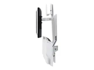Ergotron SV Combo System with Worksurface &amp; Pan, Small CPU Holder monteringssett Lift and Pivot - for LCD-skjerm / tastatur / mus / strekkodeskanner / CPU - hvit