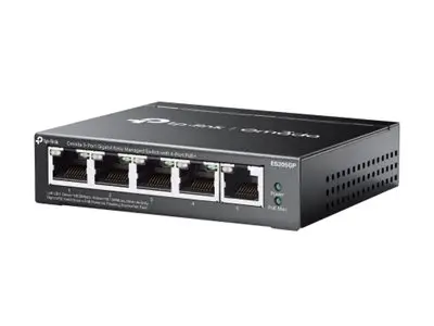 TP-Link Omada ES205GP V1.6 - Switch Styrt 4 x 10/100/1000 (PoE+) +...