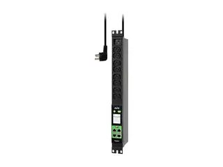 APC EasyPDU EPDU2016M - Strømfordelerenhet (kan monteres i rack) målt - AC 230 V - 3680 VA - enkeltfase - Ethernet 10/100/1000, serial, USB - utgangskontakter: 8 (power IEC 60320 C13) - 1U - 19" - 2.5 m kabel - svart