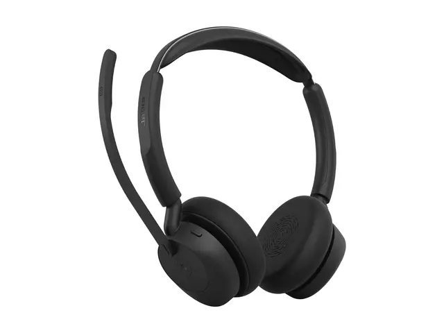 Jabra Evolve3 45 MS Stereo - hodesett - USB-A via Bluetooth-adapte...