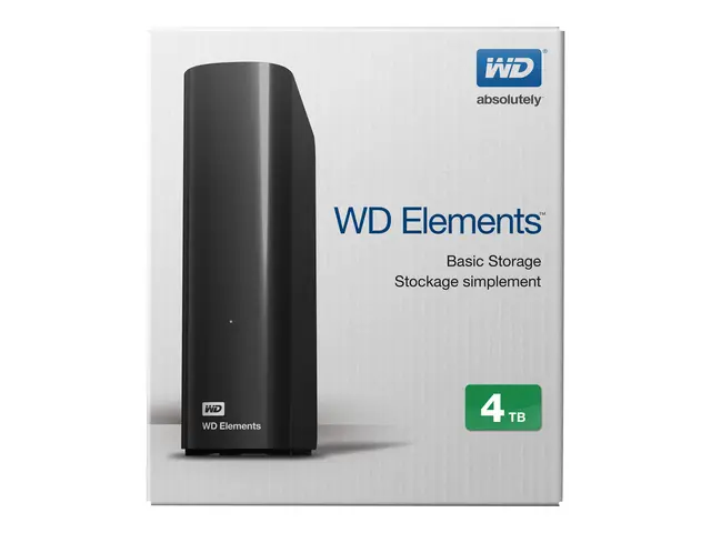 WD Elements Desktop WDBWLG0040HBK - Harddisk - 4 TB - ekstern (sta...