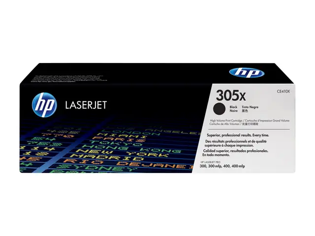 HP 305X - Høy ytelse svart original LaserJet tonerpatron (CE410X) ...