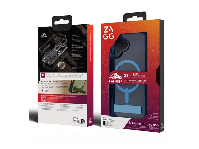 ZAGG Rainier Snap - Baksidedeksel for mobiltelefon robust MagSafe-...