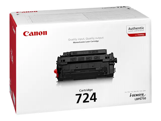 Canon CRG-724 - Svart - original - tonerpatron - for i-SENSYS LBP6...