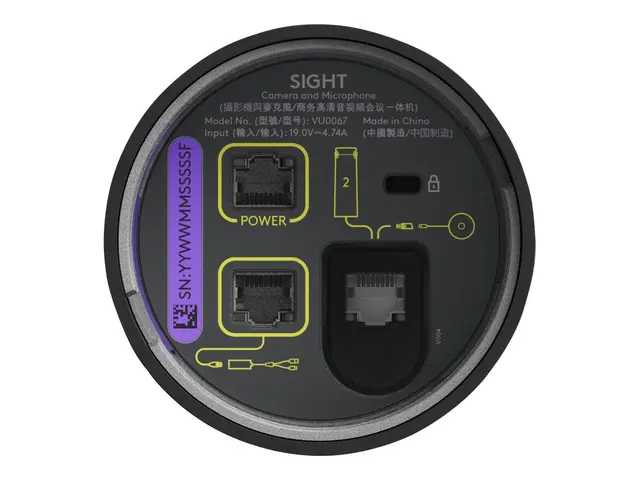 Logitech Sight - Konferansekamera farge 4K lyd PoE Plus