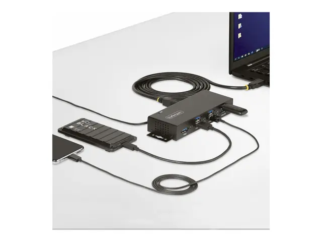 StarTech.com 7-Port Managed USB Hub with 7x USB-A, Heavy Duty Meta...