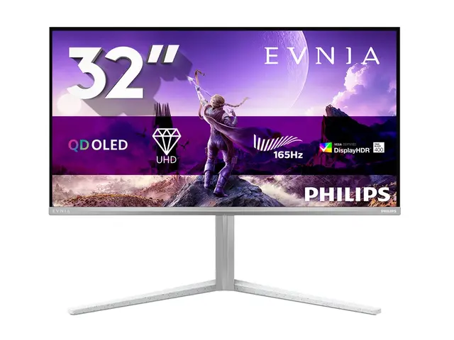 31,5, 3840x2160, QD-OLED, Flat, H/A 13 MM, QD-OLED UHD 165Hz / HDR400 TrueBlack 