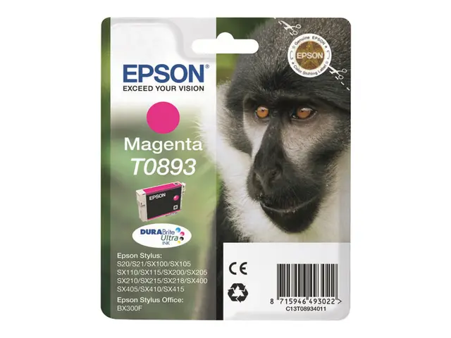 Epson T0893 - 3.5 ml - magenta - original - blister - blekkpatron ...