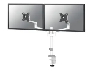 Neomounts DS60-425WH2 - Monteringssett (leddarm) full bevegelse - for 2 skjermer - st&#229;l - hvit - skjermst&#248;rrelse: 17&quot;-27&quot; - skrivebordsmonterbar