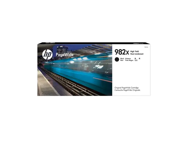HP 982X - 194 ml Høy ytelse svart original PageWide blekkpatron fo...