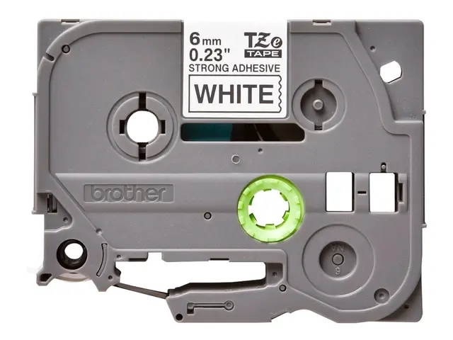 Brother TZe-S211 - Ekstra sterk selvkleber svart på hvitt Rull (0,...