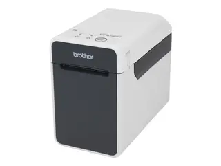 Brother TD-2130N - Etikettskriver - direktetermisk Rull (6,3 cm) - 300 dpi - inntil 152.4 mm/sek - USB 2.0, LAN, seriell, USB-vert - kutter