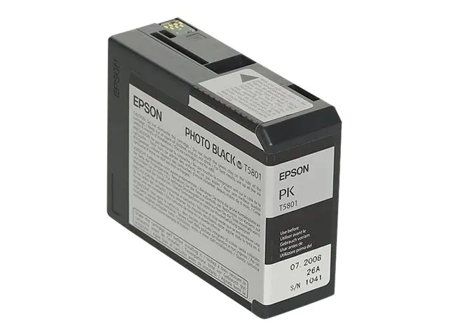 Epson T5801 - 80 ml - fotosort - original - blekkpatron - for Styl...