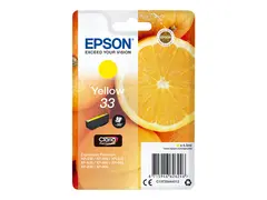 Epson 33 - 4.5 ml - gul - original - bl&#230;re med RF/lyd-alarm blekkpatron - for Expression Home XP-635, 830; Expression Premium XP-530, 540, 630, 635, 640, 645, 830, 900