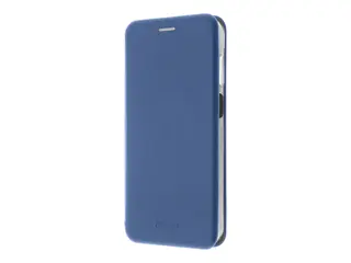 Insmat Exclusive - Lommebok for mobiltelefon polyuretan, kartong+papir+aluminiumsfolie, termoplastisk polyuretan (TPU) holder - elektrisk blå - for Samsung Galaxy A25