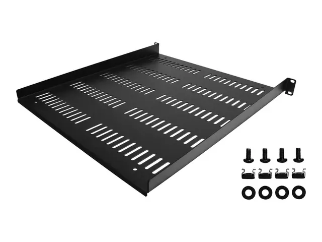 StarTech.com 1U Vented Server Rack Cabinet Shelf, 20in Deep Fixed ...