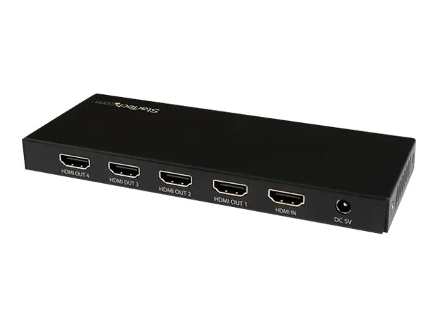 StarTech.com HDMI Splitter - 4-Port 4K 60Hz 1 In 4 Out Way Port (S...