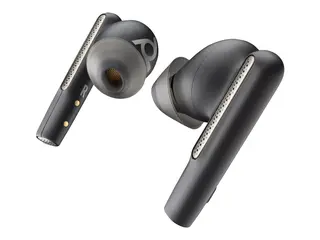 Poly Voyager Free 60 UC - True wireless-hodetelefoner med mikrofon i &#248;ret - Bluetooth - aktiv st&#248;ydemping - USB-C via Bluetooth-adapter - karbon sort - Zoom Certified