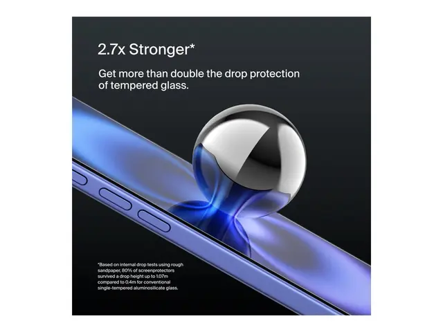 Belkin ScreenForce UltraGlass 2 - Skjermbeskyttelse for mobiltelef...
