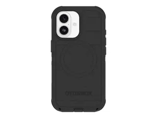 OtterBox Defender Series Pro - Baksidedeksel for mobiltelefon robust - MagSafe-samsvar - polykarbonat, termoplastisk elastomer (TPE), silikon, minneskumplast - svart - for Apple iPhone 17